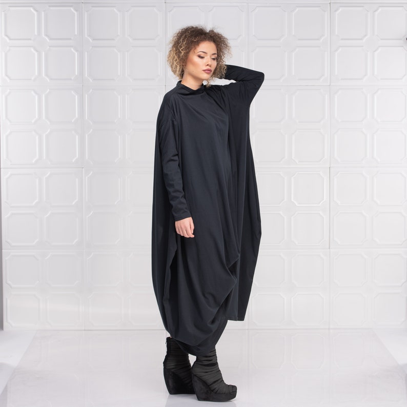 Black Maxi Dress Gothic Dress Caftan Dress Steampunk Dress | Etsy