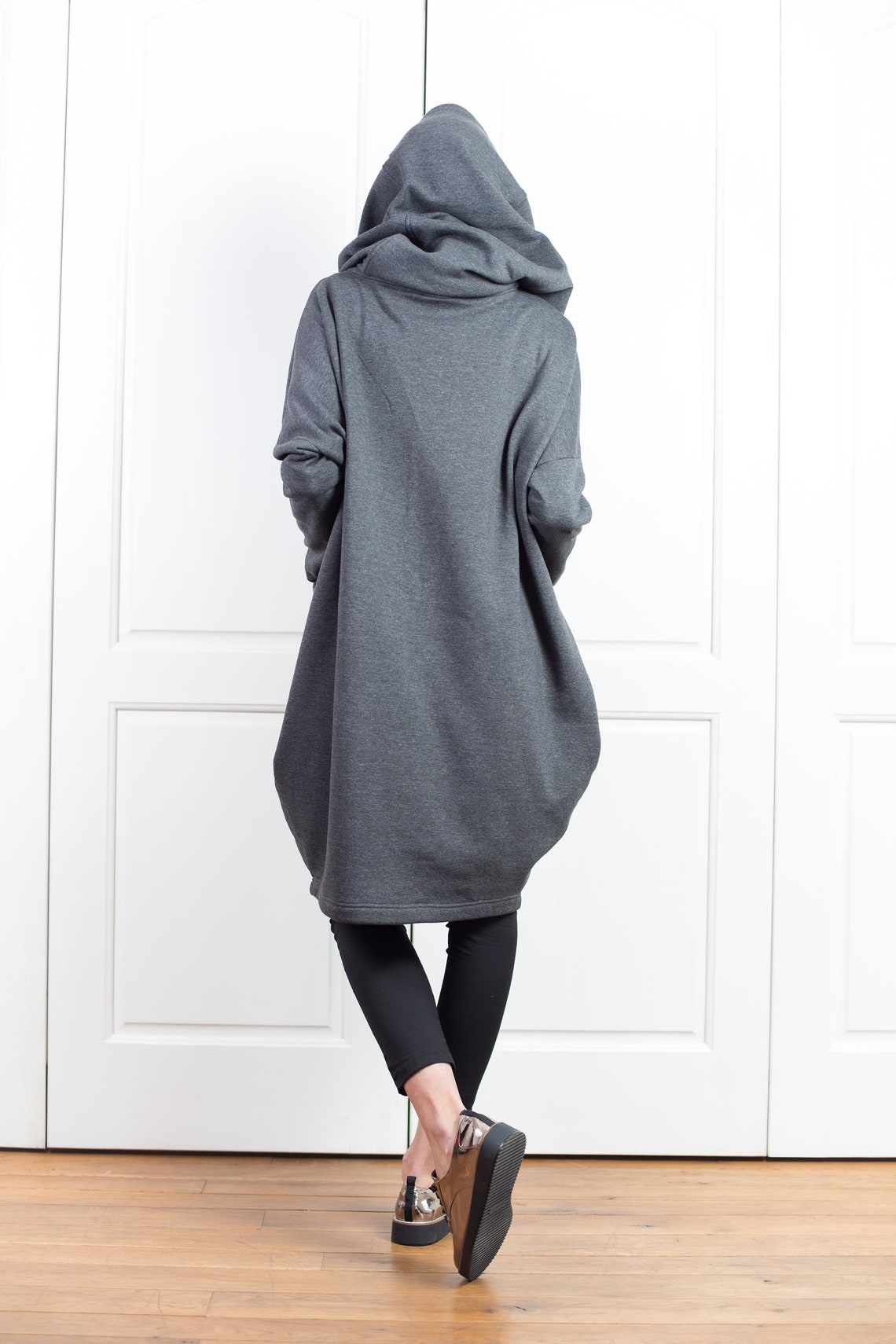 Cyberpunk Hip Hop Oversized Unisex Stand Collar Sweatershirt