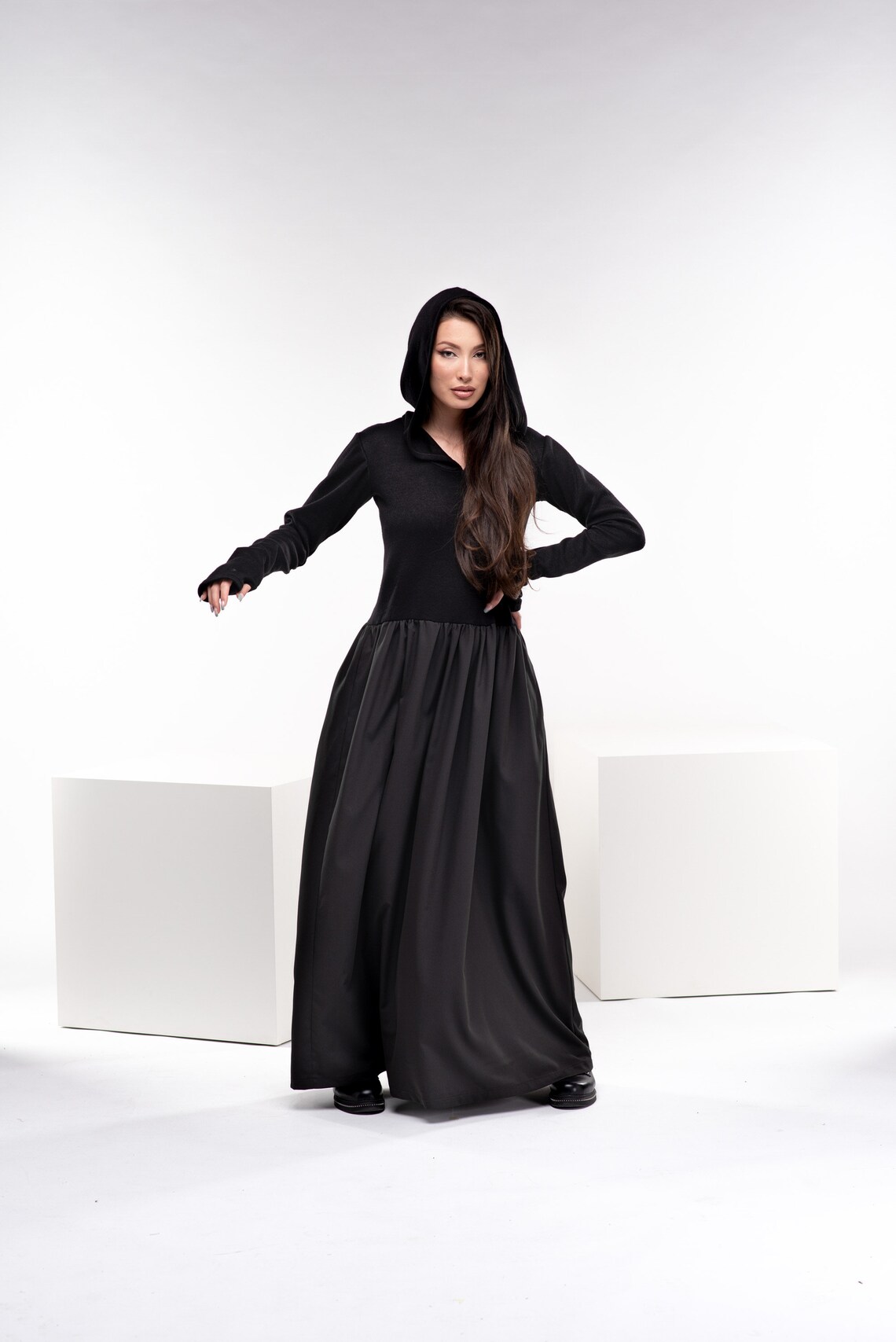 white dresses drop waist Fit And Flare Dress Women's Clothing Size:US 4 (S) classic Eliza J Women's Long-Sleeve
