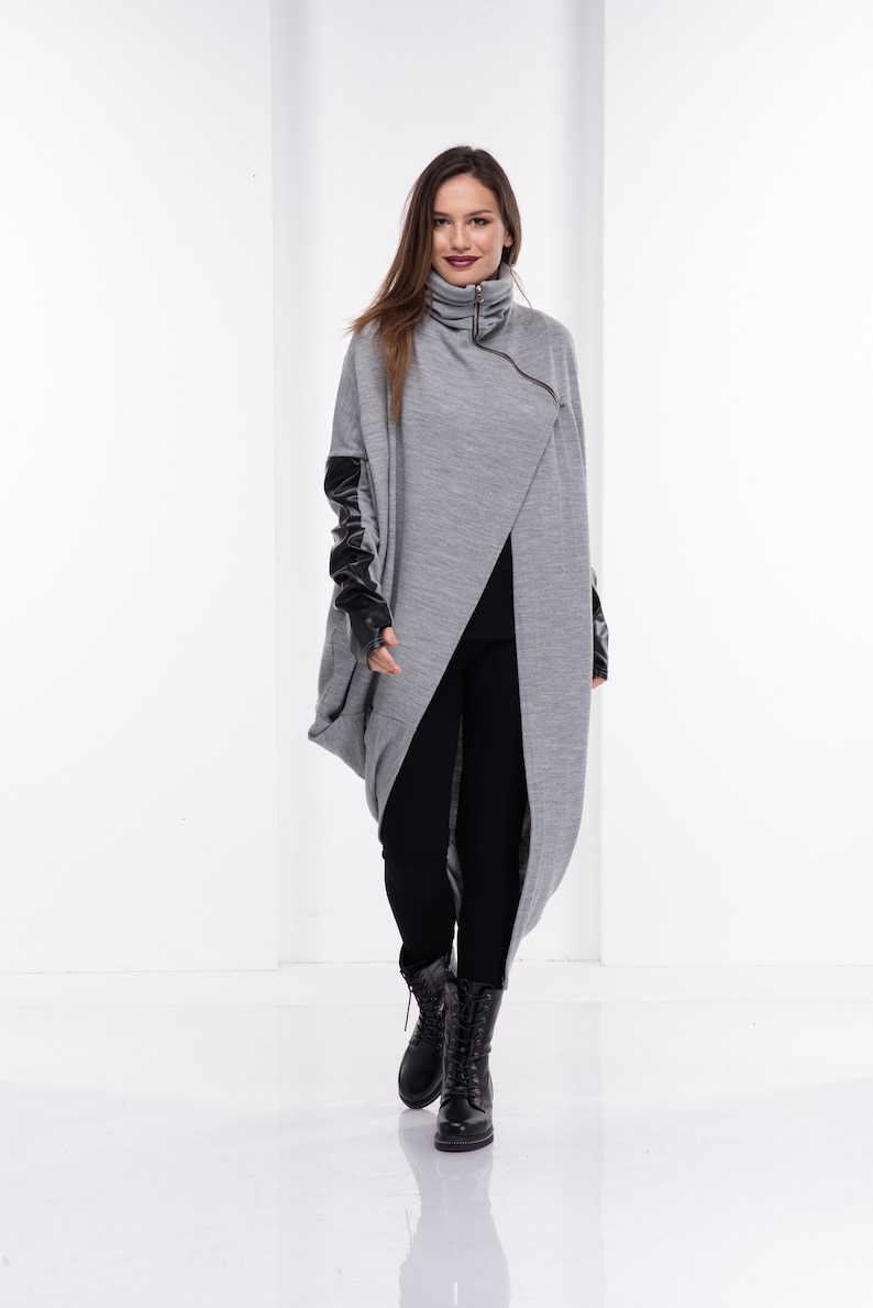 turtleneck and cardigan outfit