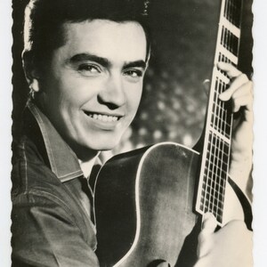 Rex Gildo - foto vintage originale anni '60- vera cartolina fotografica- RPPC- Artista e attore tedesco schlager- foto celebrità- effimero di carta