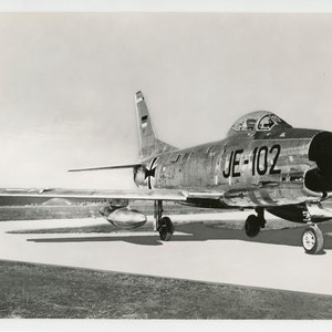 North American F-86K Sabre - original vintage photo- German Air Force aircraft - Luftwaffe- Sabrejet - NATO - military aviation photo