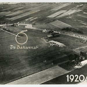 The cradle of civil aviation - original 20s vintage photo- Dutch aviation history- Schiphol airport- aerial photo