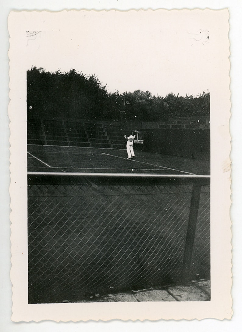 Vintage photo #39;Dark Court#39; vernacular photos, tennis spo