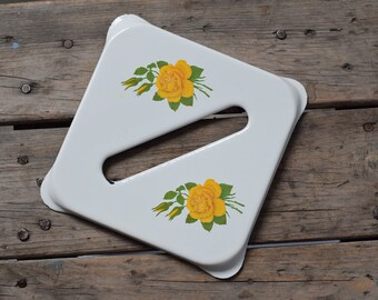 Vintage Cooling Rack Stand Pie Cooling Rack Enamel Trivet Pot White Enamel Soviet Kitchen Enamelware Enamel Hot Stand