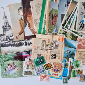 Dużo radzieckich przedmiotów vintage, produkty ZSRR, pamiątki radzieckie, unikatowe przedmioty z ZSRR, prezenty vintage, tajemnicze pudełko