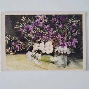 Ancienne carte postale soviétique, carte de joyeux anniversaire, carte postale de Thanksgiving URSS