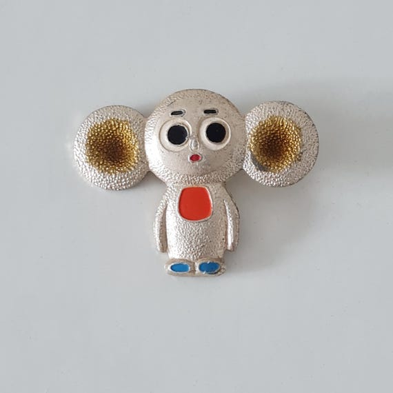 ヴィンテージ チェブラーシュカ バッジ4個セット レトロ チェブラーシカ