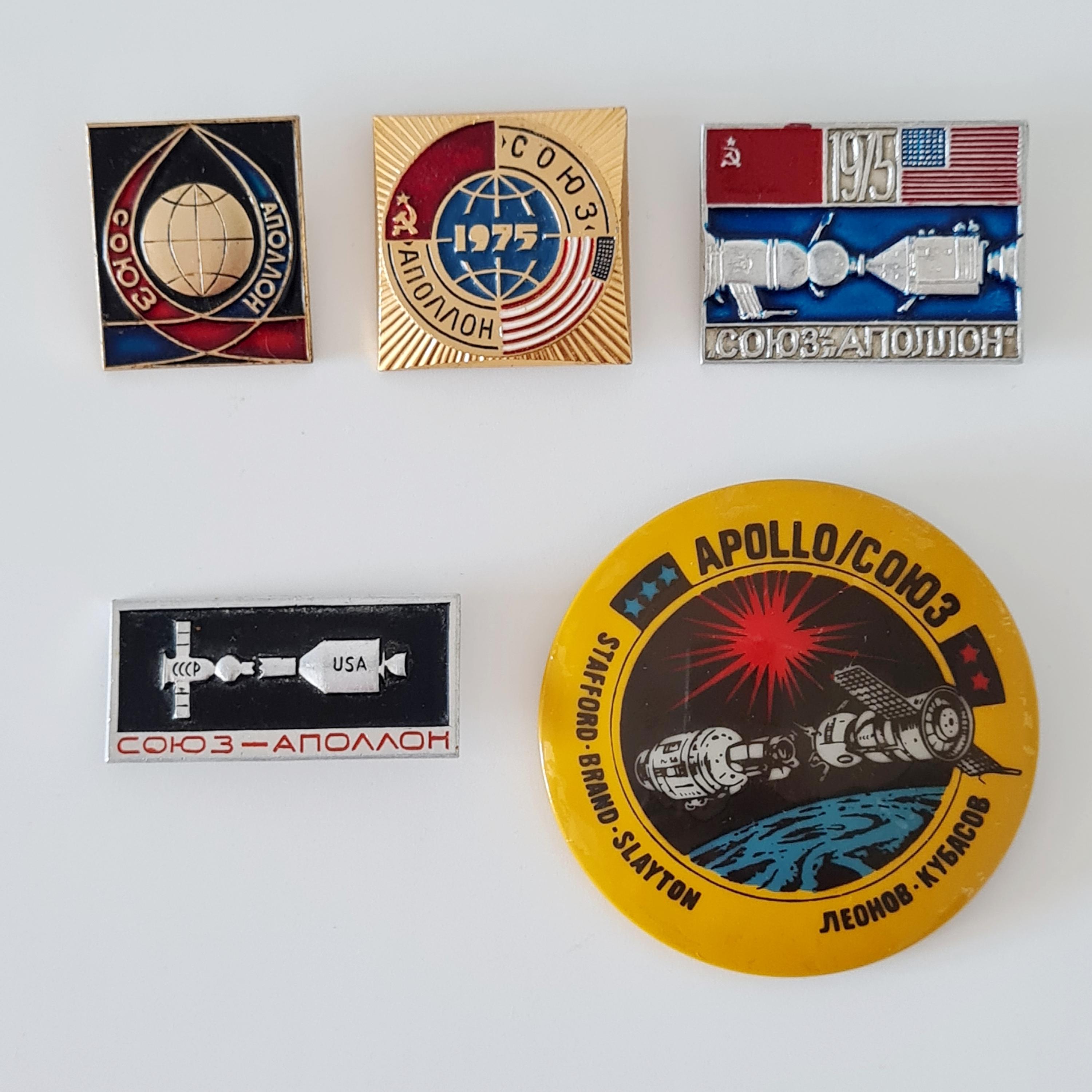 NASA MOON SCOUT ヘリコプター　アメリカ　雑貨　60s 70s Space Badges, Cosmonaut, Apollo Soyuz, Soviet Cosmos Pin, 1975