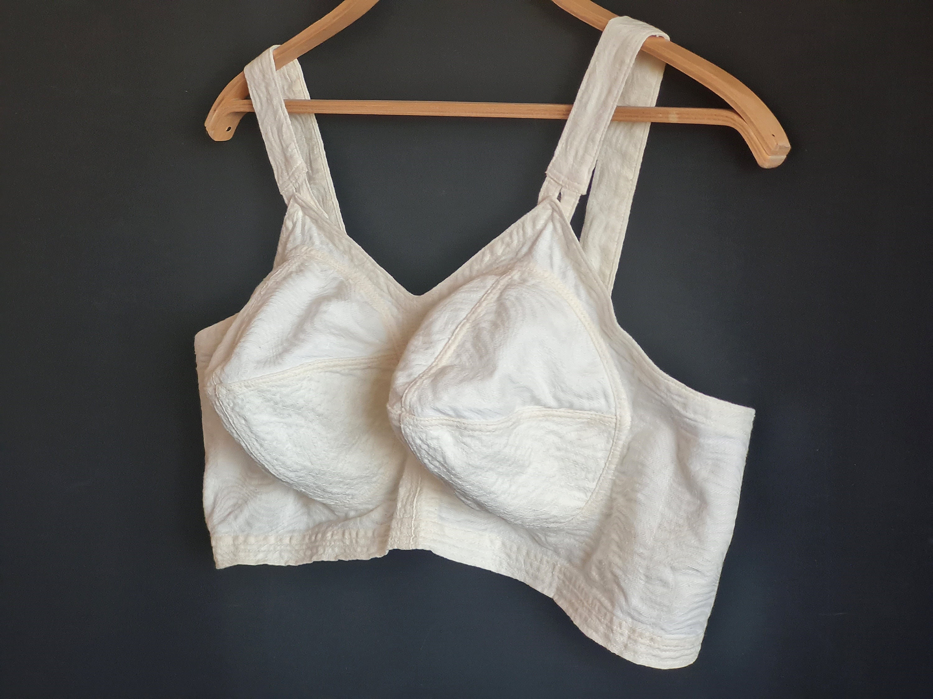 VTG FIGURETTE TORPEDO Bullet Bra White Lace Style 526 Open Cup Nursing Plus  Size $49.99 - PicClick