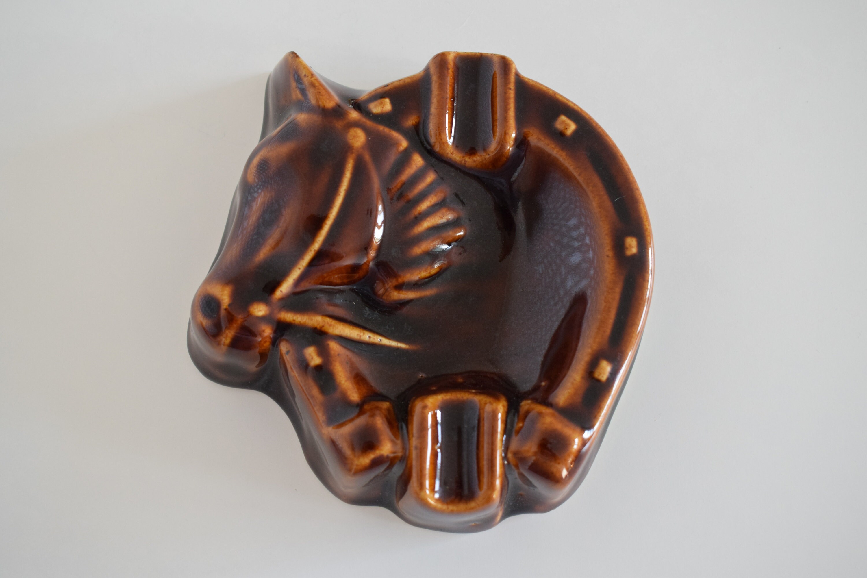 Vintage ashtray Horse Ceramic table ashtray Made in the USSR Etsy