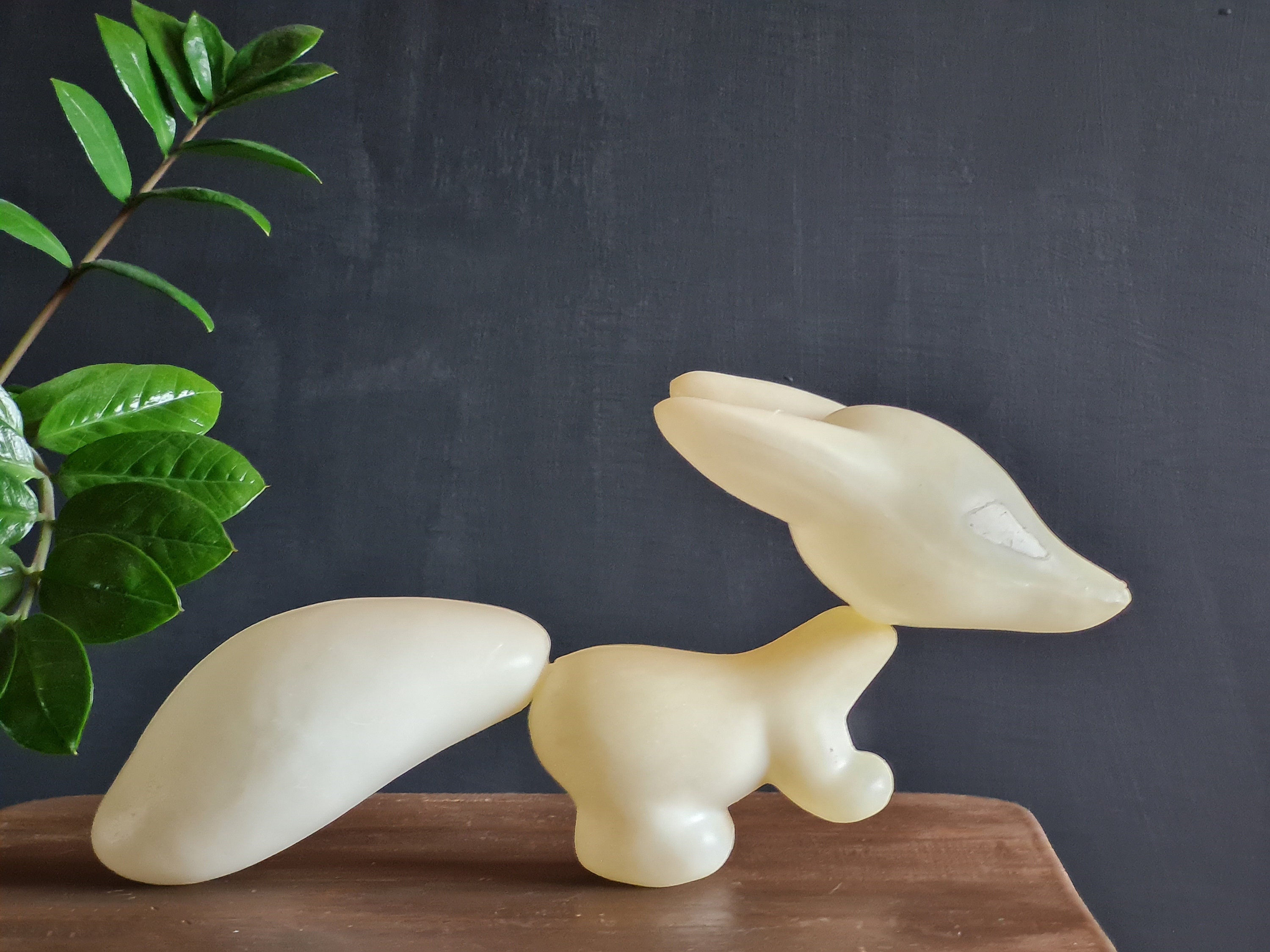 Soviet Vintage Fox Plastic Toy White Fox Rare old toy Etsy