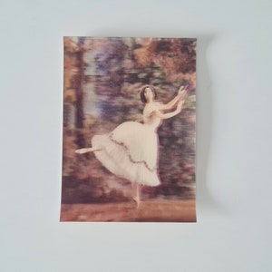 Ballerina Sowjetunion vintage 1986 Taschenkalender Stereo 3D Karte