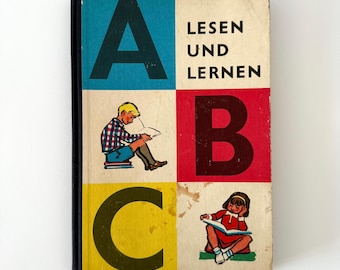 Lesen und Lernen – 1967 German ABC Book – Vintage Children’s Alphabet Learning Book
