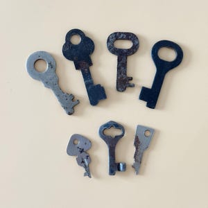 Vintage rusty keys Big and small keys Cabinet keys Old skeleton antique keys Vintage keys set Craft keys Steampunk key Assortment of keys