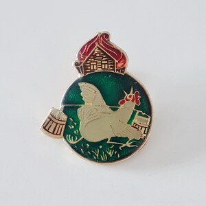Odznaka radziecka, Vintage Pin, Odznaka dziecięca, Kogut, Pin dla dzieci, ZSRR, Epoka radziecka