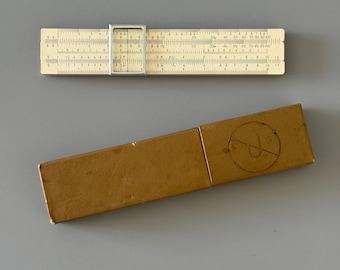 Vintage Soviet Slide Rule | Retro Engineering Calculator | Collectible Mathematical Instrument