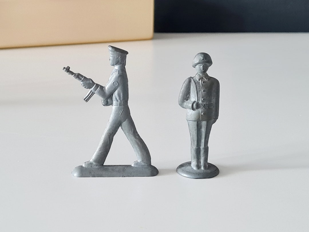 Soviet Vintage Tin Soldiers, Metal Toys USSR, Collectibles, Soviet Era