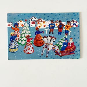Cartolina sovietica d'epoca, Felice Anno Nuovo, cartolina di Natale URSS, anno 1986, cartolina russa