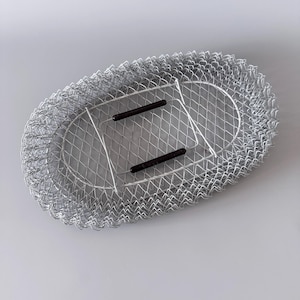 Cesta metálica plegable. Cesta de alambre para verduras y frutas. Decoración vintage para el hogar estilo casa de campo. Cesta grande para huevos.