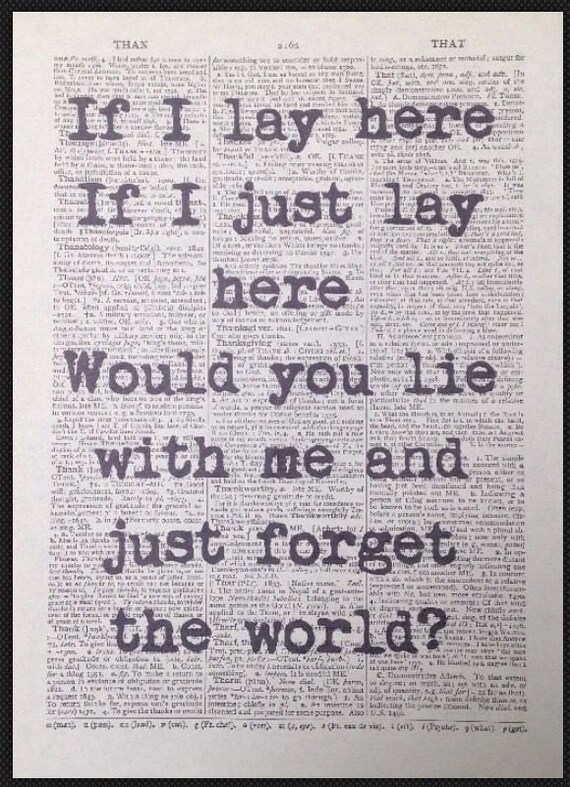 Snow Patrol Chasing Cars Song Record Vinyl Lyrics Canvas Wall Art Picture Print