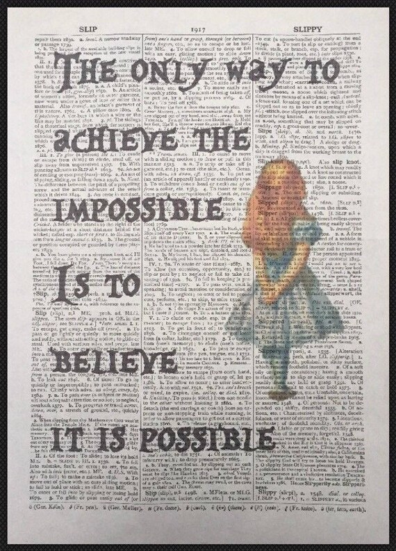 LEWIS CARROLL Alice in Wonderland ❤ typography book quote poster MAD print #198
