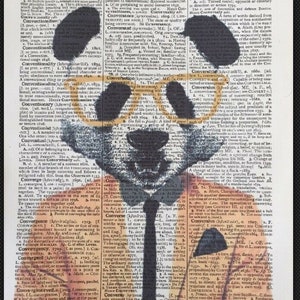 Dalmation In a Tuxedo Dictionary Art Print Wall Vintage Picture Animal Clothes