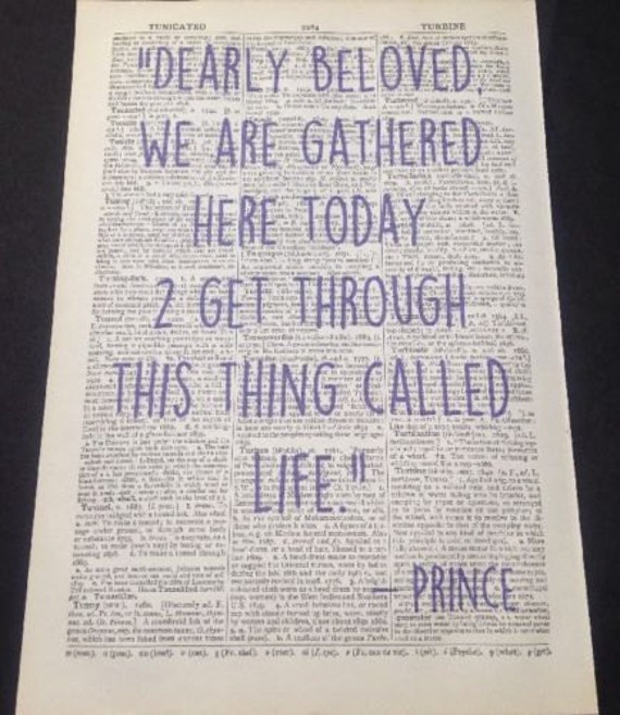 Prince Let S Go Crazy Song Lyrics Vintage Etsy