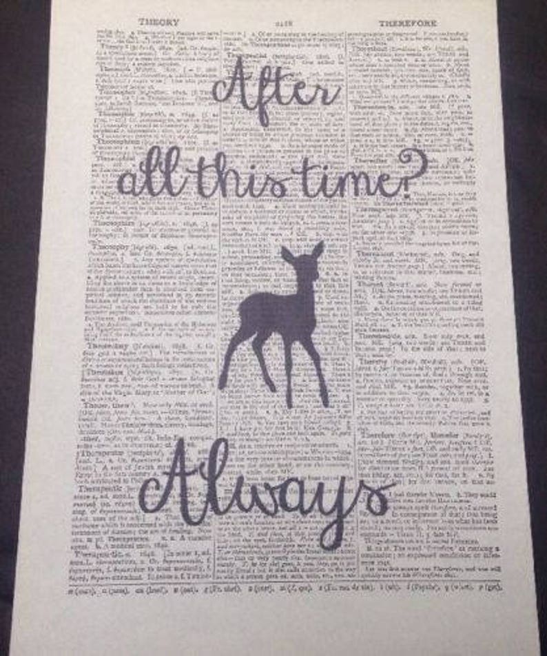 Dopo tutto questo tempo sempre Harry Potter citazione vintage Etsy