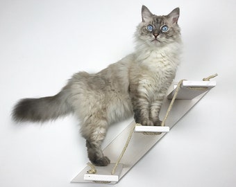 Ladder voor katten met 3 of 5 treden - Richting Dx Het meubilair van de kat AthletiCat - Made in Italy