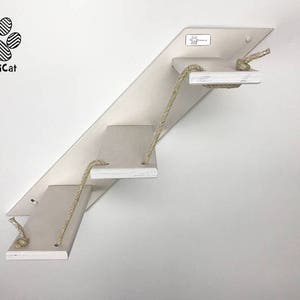 Cat stair with 3 or 5 steps Goes up Right Cat furniture AthletiCat Made in Italy image 2