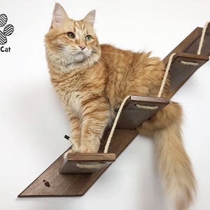 Cat stair with 3 or 5 steps Goes up Right Cat furniture AthletiCat Made in Italy image 9