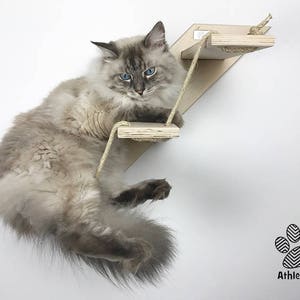 Cat stair with 3 or 5 steps Goes up Right Cat furniture AthletiCat Made in Italy image 4