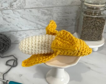 Banana Crochet Cat Toy