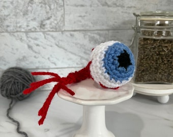 Eyeball Crochet Cat Toy