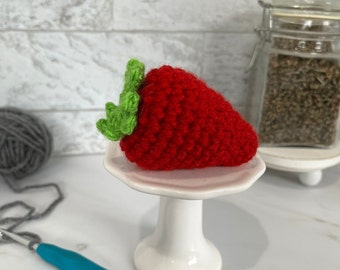 Strawberry Crochet Cat Toy