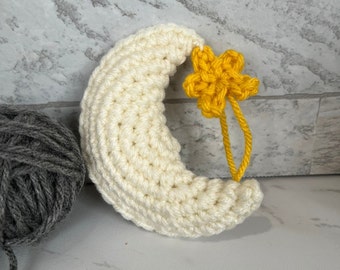 Crescent Moon Crochet Cat Toy