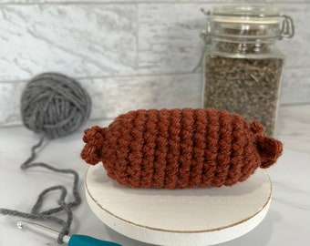 Sausage Crochet Cat Toy