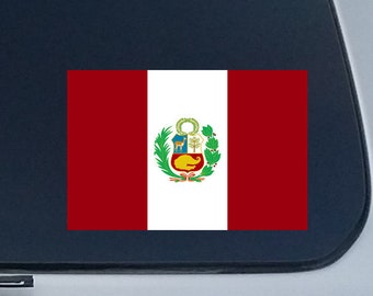 Decals Peru Flag 40 Removable Stickers Peruvian Party Favors