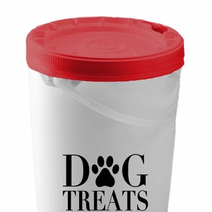 Dog Treat Storage Decal, Dog Treat Container Decal, Dog Decal