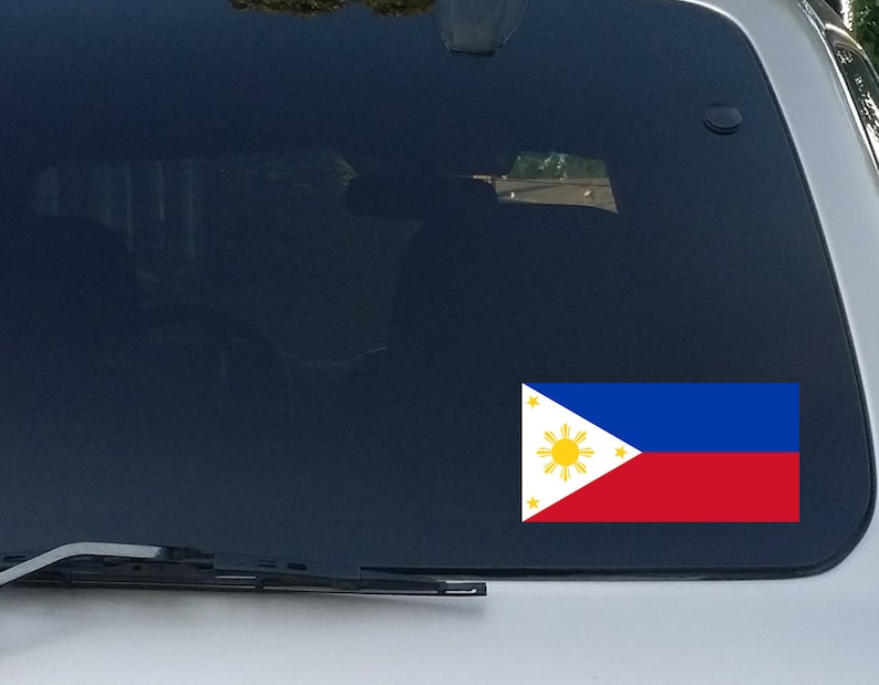 Philippines Flag Filipino Flag Car Decal Macbook Sticker Etsy