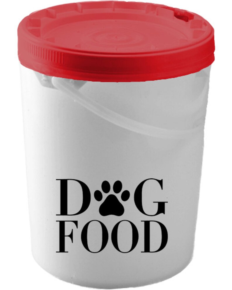 Dog Food Storage Decal Dog Food Container Decal Dog Decal Etsy