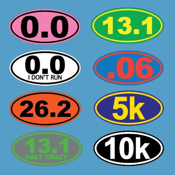 Custom Running Stickers Running Decal Car Decal Macbook Etsy