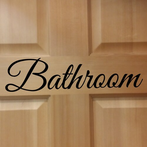 Outhouse Vinyl Decal Bathroom Decor Wall Decal for Etsy
