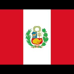 Peru State Flag, Peruvian State Flag, Car Window Decal, Bumper Sticker, Water Bottle, Tumbler, Tablet, Laptop, Waterproof, Vinyl