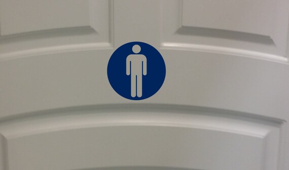 Men Restroom Decal Bathroom Sign Restroom Sign Restroom | Etsy