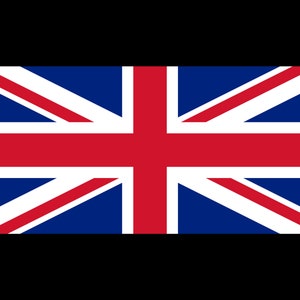 Great Britain Flag, Union Jack Flag, Car Window Decal, Bumper Sticker, Water Bottle, Tumbler, Tablet, Laptop, Waterproof,