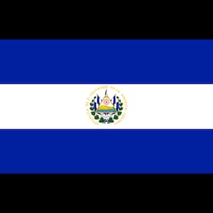 El Salvador Flag, El Salvadoran Flag, Car Window Decal, Bumper Sticker, Water Bottle, Tumbler, Tablet, Laptop, Waterproof, Vinyl
