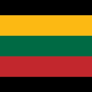 Lithuania Flag, Lithuanian Flag, Car Window Decal, Bumper Sticker, Water Bottle, Tumbler, Tablet, Laptop, Waterproof, Vinyl