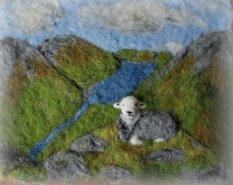 Lakeland Valley , Needle Felting Picture Kit